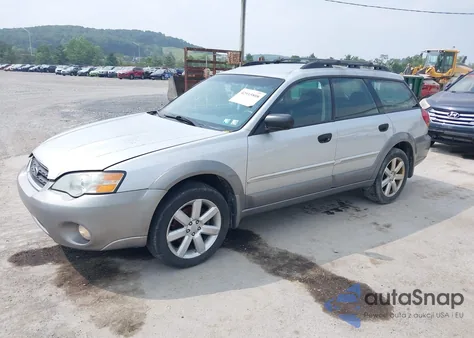2006 Subaru Outback 2.5I из США, поврежденный, VIN 4S4BP61C867328987